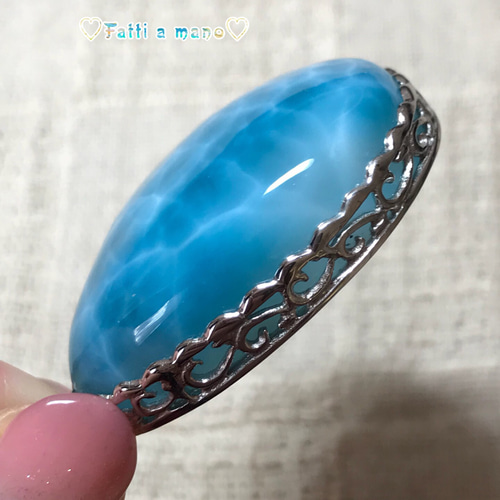 一生の宝物 BIG トップグレード ラリマーペンダント ネックレス