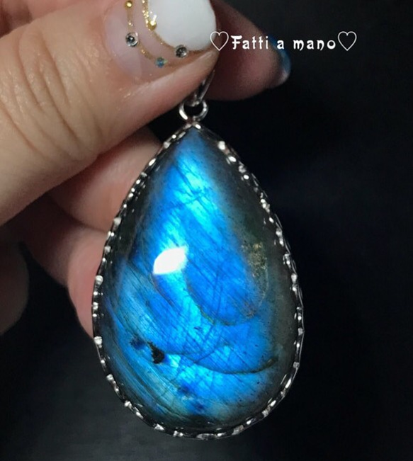 半額以下で買えるクーポン特集 新品 バングル ラブラドライト バングル 折り返す ハンドメイド アクセサリー