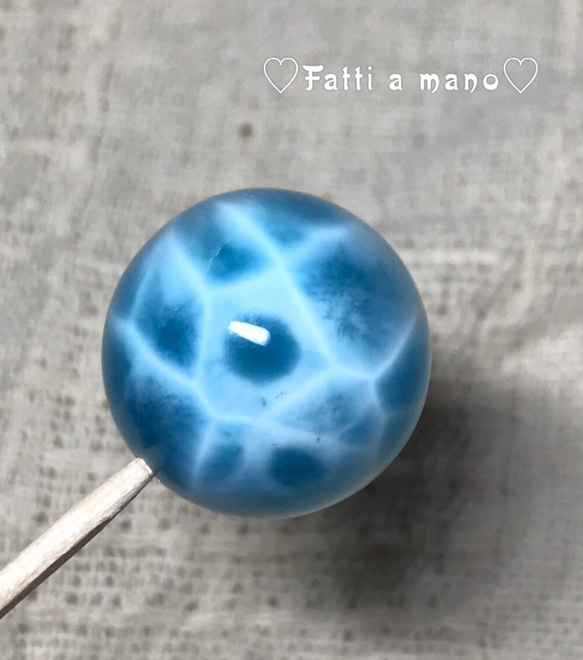 送料無料 新入荷 20mm ラリマー丸玉 天眼 最後グレード 丸玉カボション  