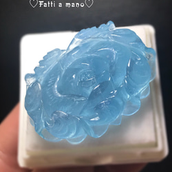 Aさま専用ページ❣️かなり入手困難 ハイクォリティ デュモリチェライト リング 綺麗な氷のお花が咲いてる 3枚目の画像