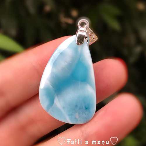 ラリマーペンダントトップ silver925