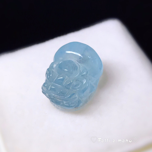 可愛い 希少 ハイクオリティ アクアマリン貔貅＜ヒキュウ