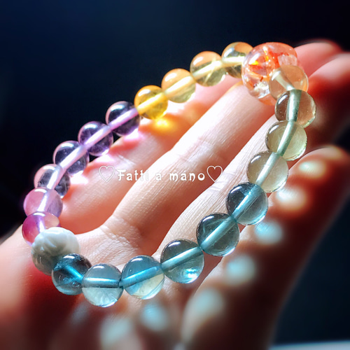 レア品】さくら色 トルマリン キャッツアイ ブレスレット7mm 1