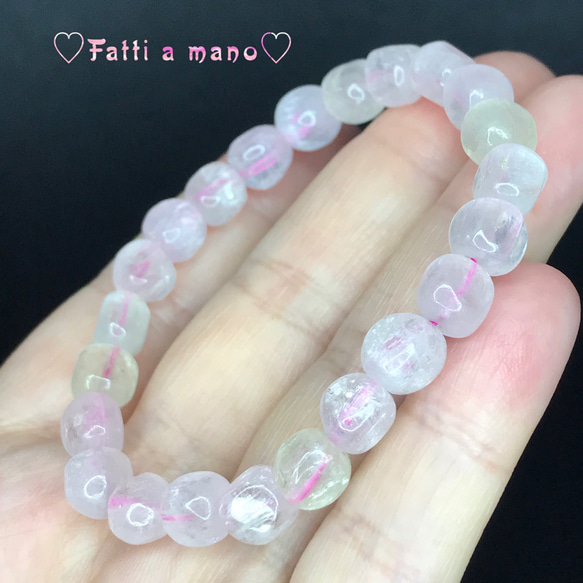 トップグレード キャッツアイクンツァイト ブレスレット ピンク 可愛い  