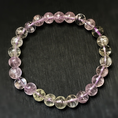 限定1本 トップグレード 透明度高いクンツァイト ブレスレット ピンク  