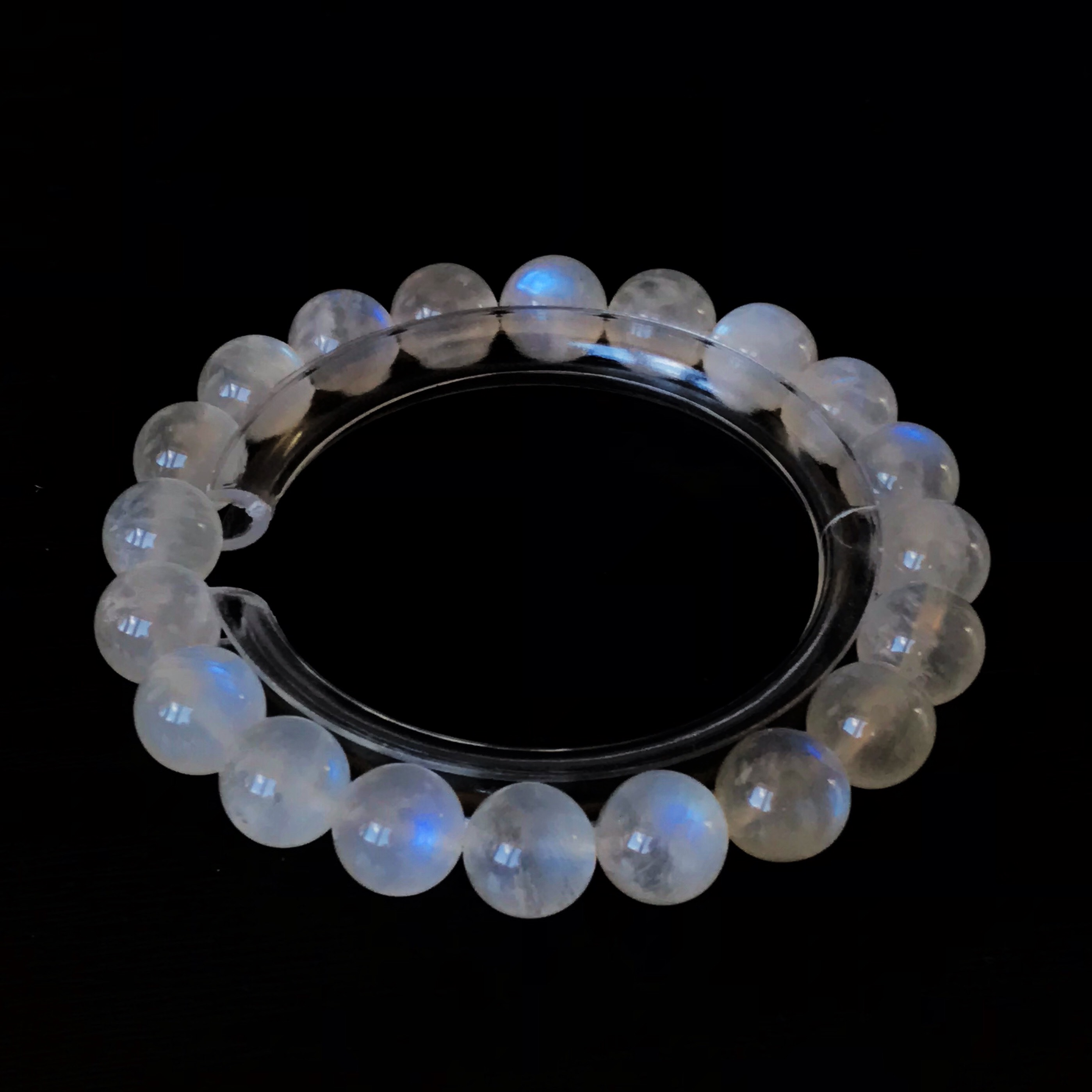 お手頃　イギリス発送　ハイクオリティ ロイヤルブルームンストーンブレスレット 月 縁起物