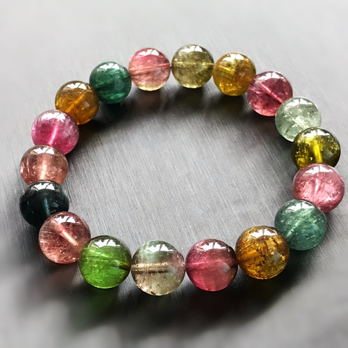 イギリス発送 透明度高い 天然マルチカラー トルマリン キャッツアイ