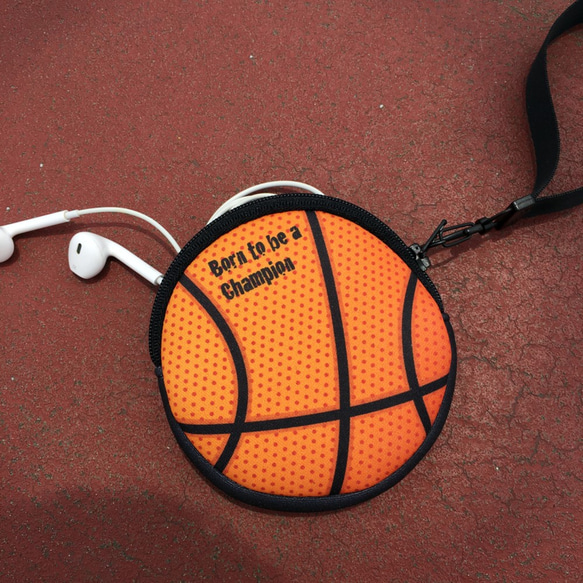 バスケットボール用財布ヘッドフォン収納 2枚目の画像