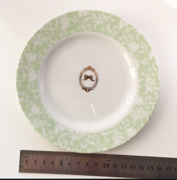 アラベスク柄16センチプレート皿 3枚目の画像