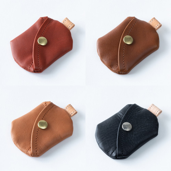 【本革】手乗り小銭入れ　たっぷり入るコインケース　オイルレザーと白ヌメ革のコンビ 人気・おすすめ｜使いやすい・旅行におすすめ 品質保証 全国発送 正規品・日本国内発送・安心保証付き