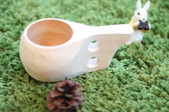 自分で作る世界にひとつの木のマグカップ KYO-KUKSA 木磨きタイプ 3枚目の画像