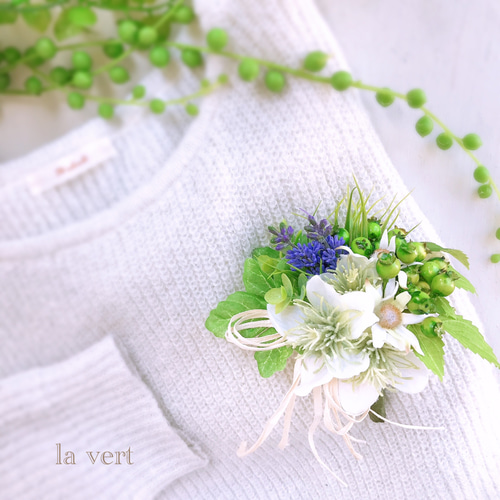数量限定＊ボタニカルコサージュ】 コサージュ アトリエla vert(ラ 