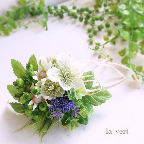 数量限定＊ボタニカルコサージュ】 コサージュ アトリエla vert(ラ 