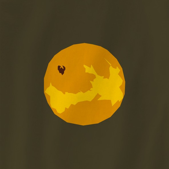 宇宙Tシャツ-金星（オリーブ） 2枚目の画像