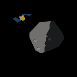宇宙Tシャツ-小惑星探査 2枚目の画像