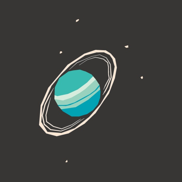 宇宙Tシャツ-天王星 2枚目の画像