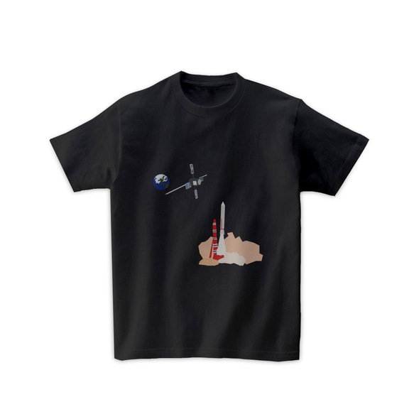 宇宙Tシャツ-探査衛星＆ロケット 1枚目の画像