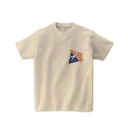 乗馬Tシャツ-障害馬術（ナチュラル色） 1枚目の画像