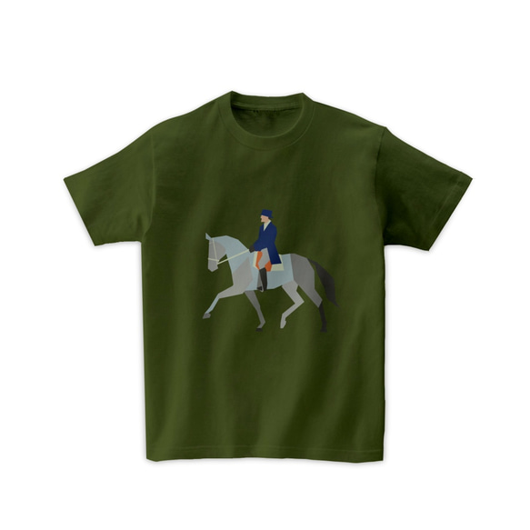 乗馬Tシャツ-馬場馬術 ドレサージュ 2枚目の画像