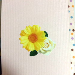 グリーティングカード（バースデー）ポップアップ/花束 4枚目の画像