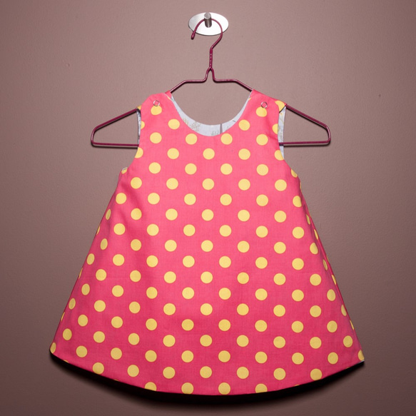 Reversible Girls Dress-  Spring Hares 2枚目の画像