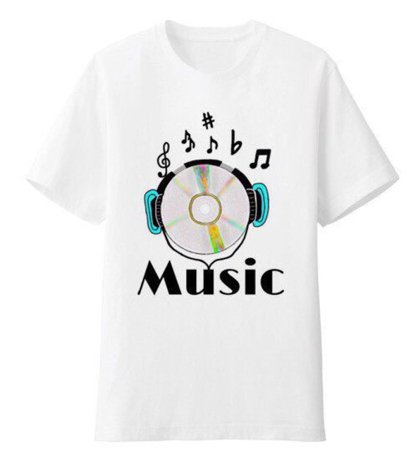 オリジナルTシャツ  MUSIC!   「受注生産」 2枚目の画像