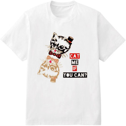 オリジナルTシャツ 駄洒落とネコ「受注生産」 1枚目の画像
