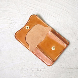 【預購商品】日本職人系 牛皮口袋型零錢包Made by HANDIIN 第3張的照片