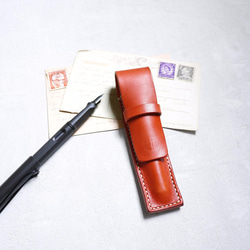 【預購商品】日系手作簡約型牛皮筆套 Made by HANDIIN 第2張的照片