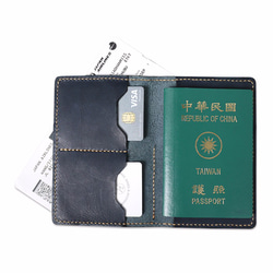 【預購商品】經典旅程 植鞣手工牛皮革護照夾／護照套 第4張的照片