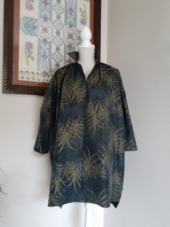 着物リメイク チュニック 夏物単衣 FREE SIZE