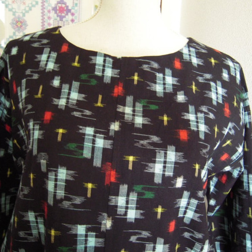 着物リメイク☆488紬コクーンチュニックワンピース／サイズL～LL Loose tunic with tucked front] Perfect for everyday wear - YouTube