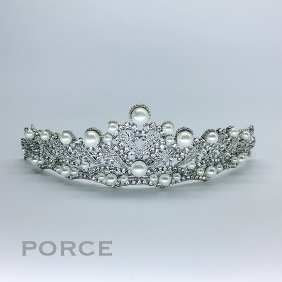 ♢ 本真珠　王道プリンセスパールティアラ 　オーダー専用♢ 1枚目の画像