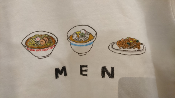 ＊送料無料＊麺MEN Tシャツ キッズ  【名入れ可】 4枚目の画像