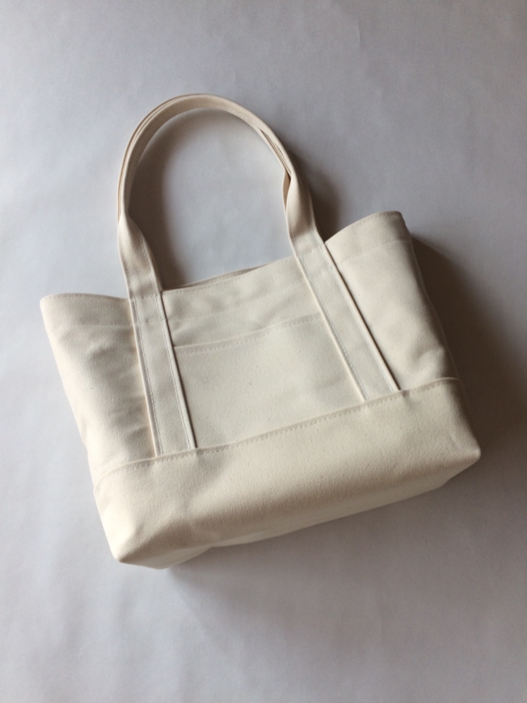 (L)肩がけできるかるいトートバッグ 「 ALL 」（ 生成り ）