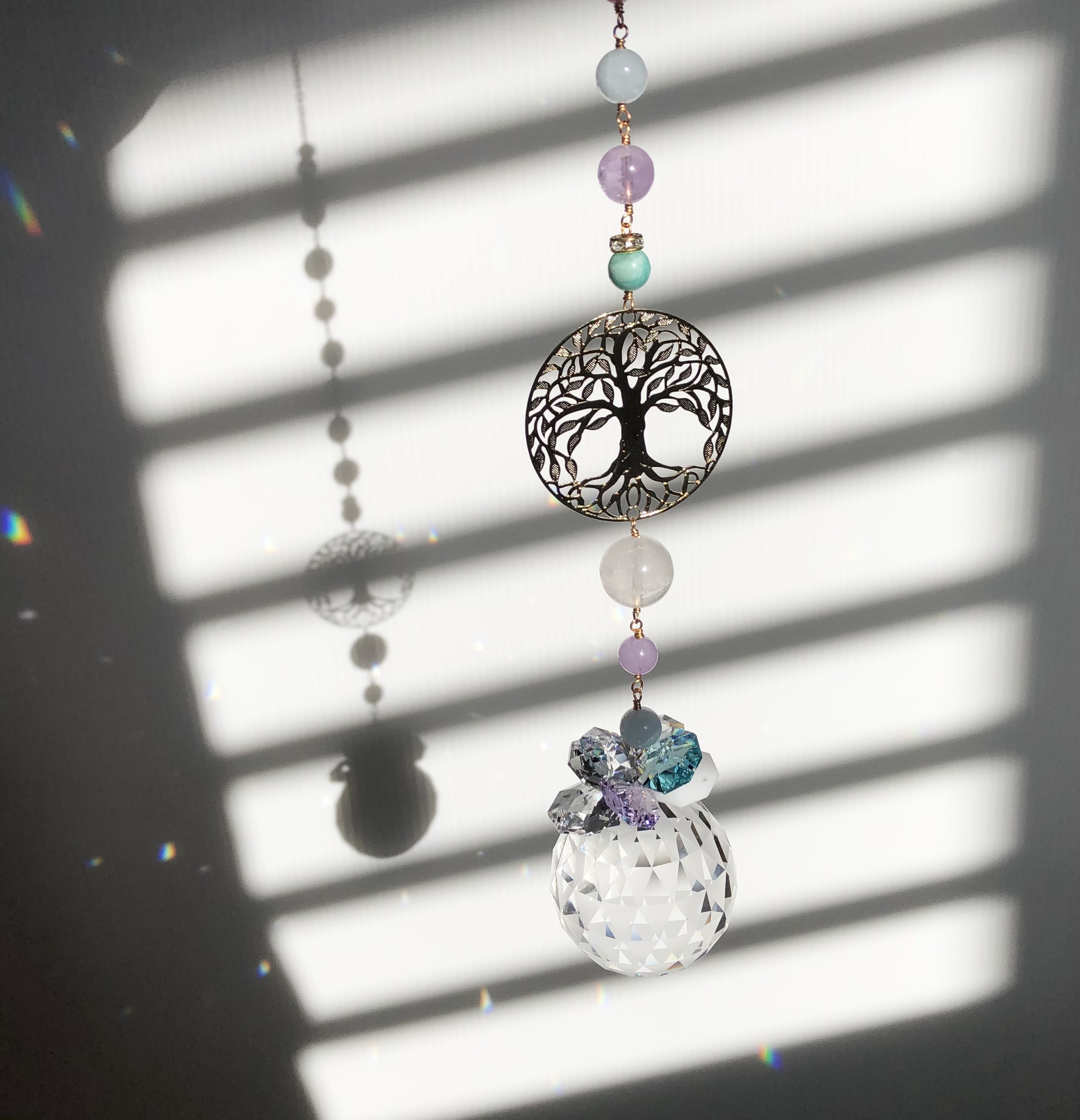 魅力引き出す♡神聖幾何学模様ツリーオブライフとフロストのサンキャッチャー