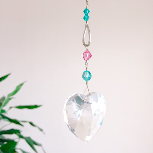 ハート✩.*˚SWAROVSKI置き型サンキャッチャー ハート✩.*˚SWAROVSKI