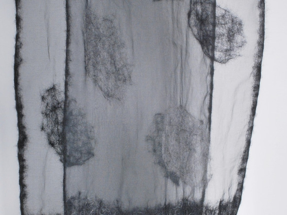 布料原始羊毛條紋[絲綢透明硬紗] 第3張的照片