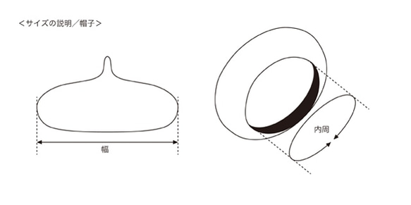 フェルトのベレー帽[ミント] 4枚目の画像