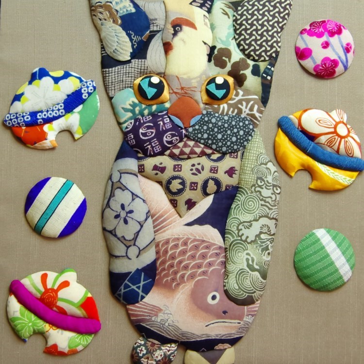 直立ねこ　Wall Hanging Decoration（壁掛け飾り）