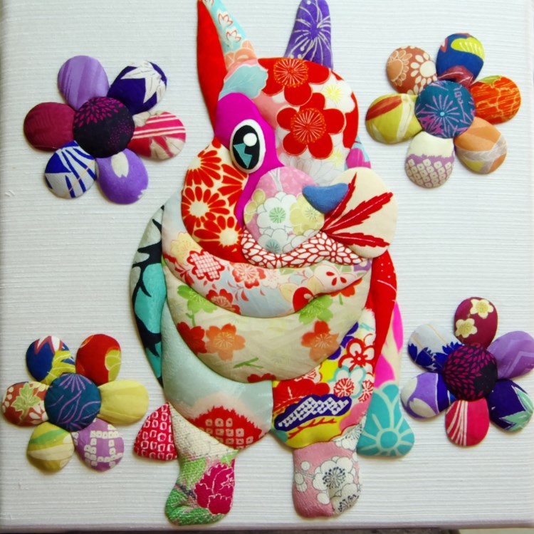うさぎ　Wall Hanging Decoration（壁掛け飾り）