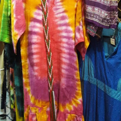 嬉皮綁染洋裝  tie dye dresses 第5張的照片