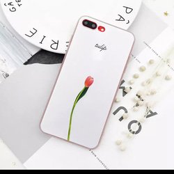 iPhone8＊プリント＊ケース＊花柄＊一輪＊一輪花 2枚目の画像