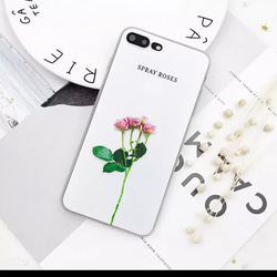 iPhone8＊プリント＊ケース＊花柄＊一輪＊一輪花 3枚目の画像