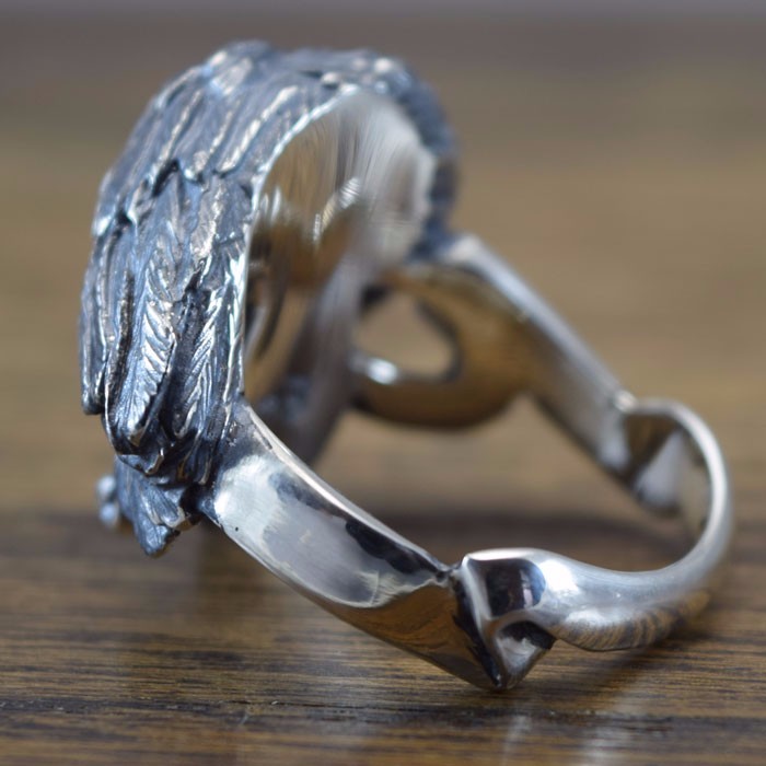 骸骨と鴉【リング】Nevermore：R64：Size15～25