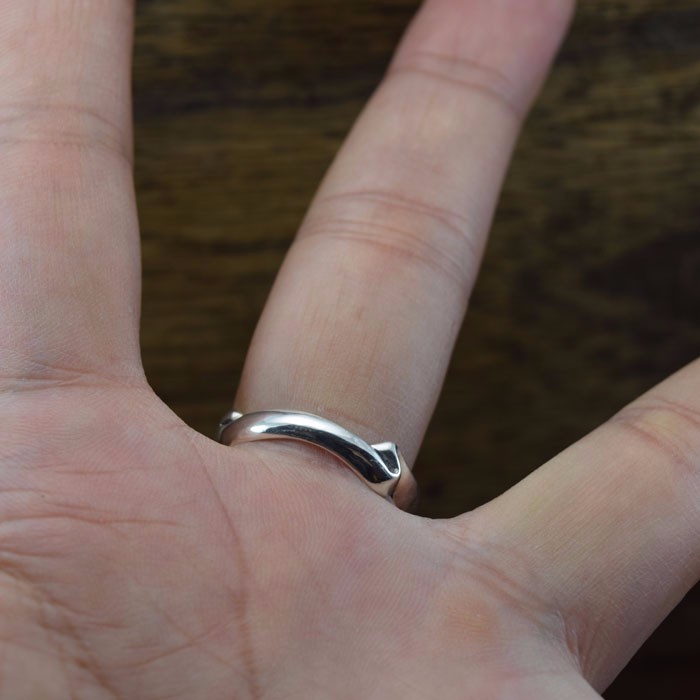 骸骨と鴉【リング】Nevermore：R64：Size15～25