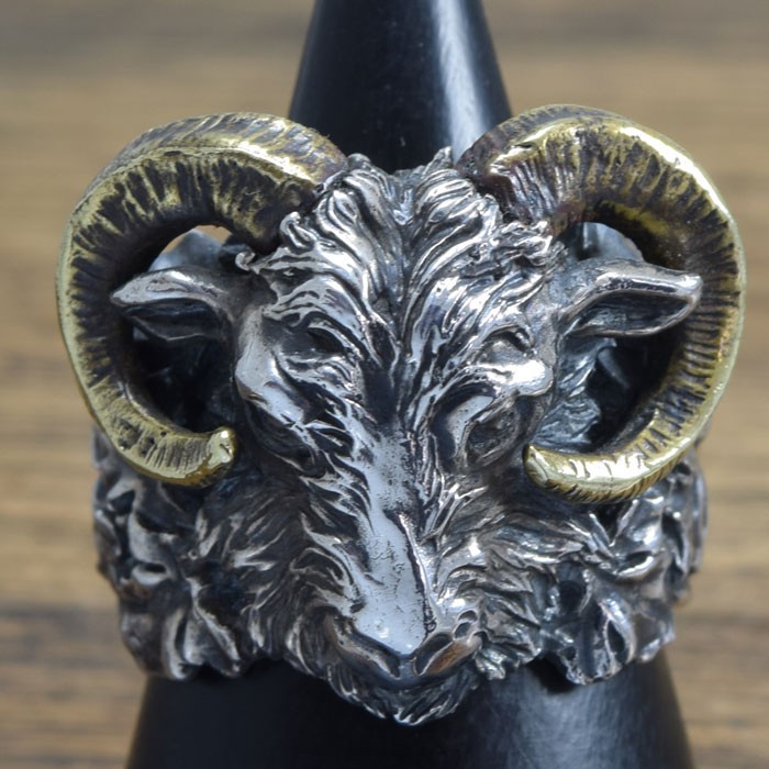 山羊の指輪[L]【リング】NO NAME：R-44：Size13～25 33,000円