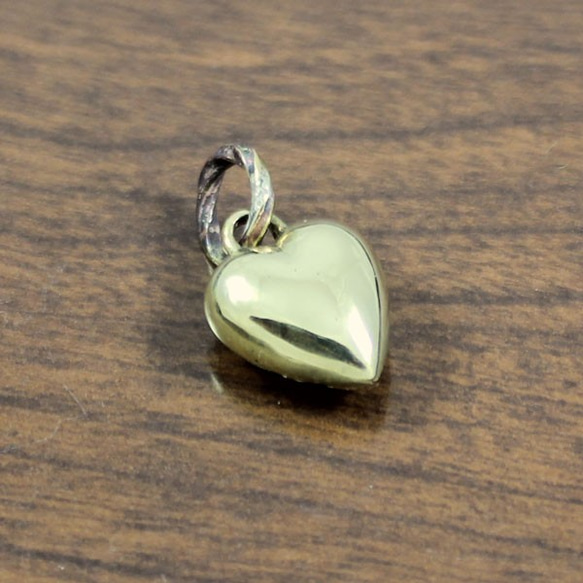 真鍮の心臓『ペンダント』HEART：PH-21 1枚目の画像