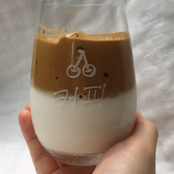 おうちカフェ　イラストが選べるダルゴナコーヒーグラス 5枚目の画像