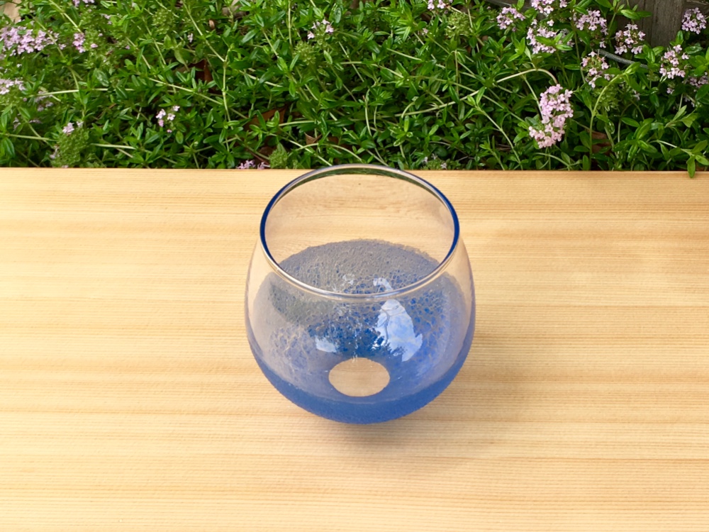 【注文制作】天然石発色ラピスラズリのコップ“ORGANIC GLASS”｜詳細画像